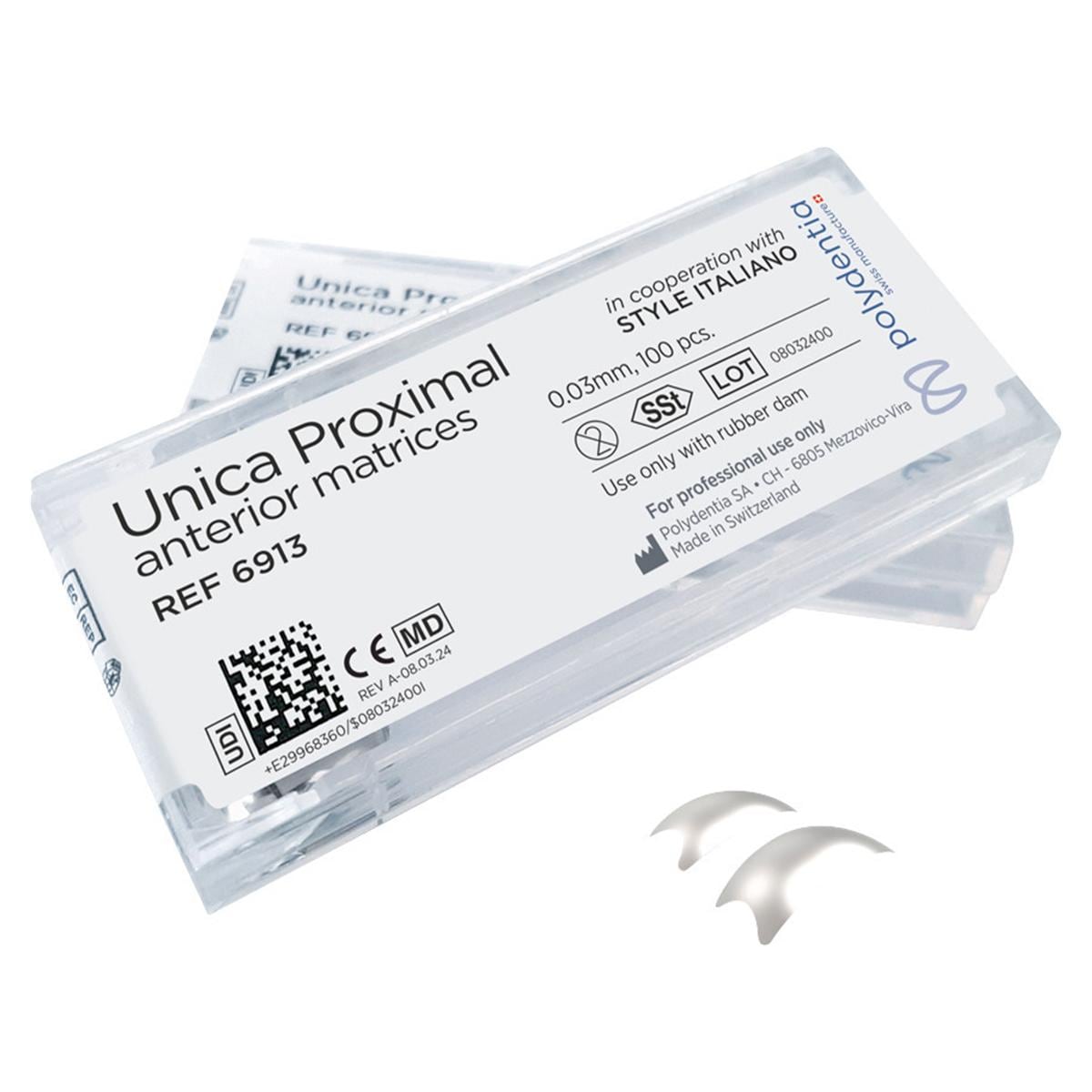 Matrices ant�rieures Unica Proximal - Standard 0,03 mm, 100 pcs