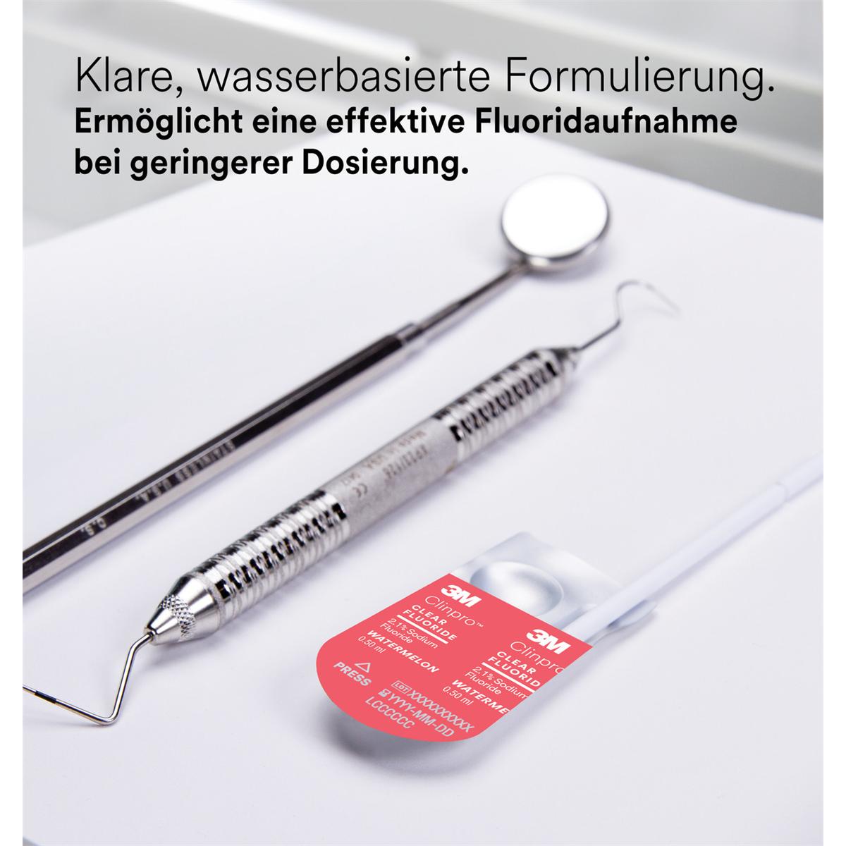 3M Clinpro Clear Fluorure, L-Pop - Past�que, 100 L-Pop traitement � usage unique � 0,5 ml