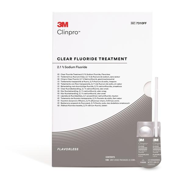 3M Clinpro Clear Fluoride, L-Pop - Neutraal, Verpakking 100 stuks