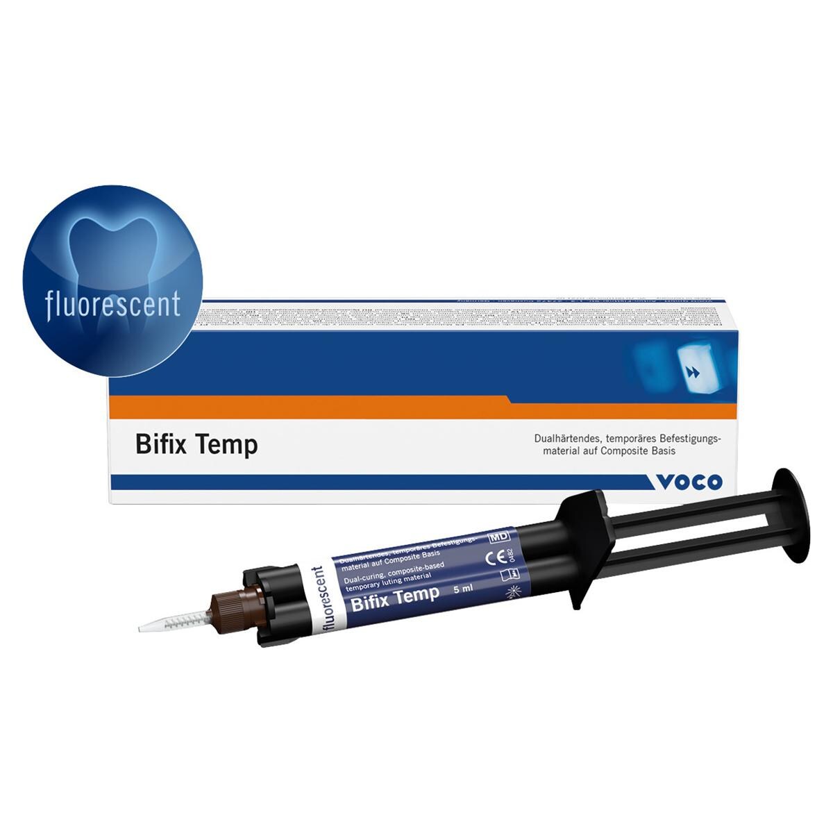 Bifix Temp - QuickMix Spuit 5 ml, fluorescent