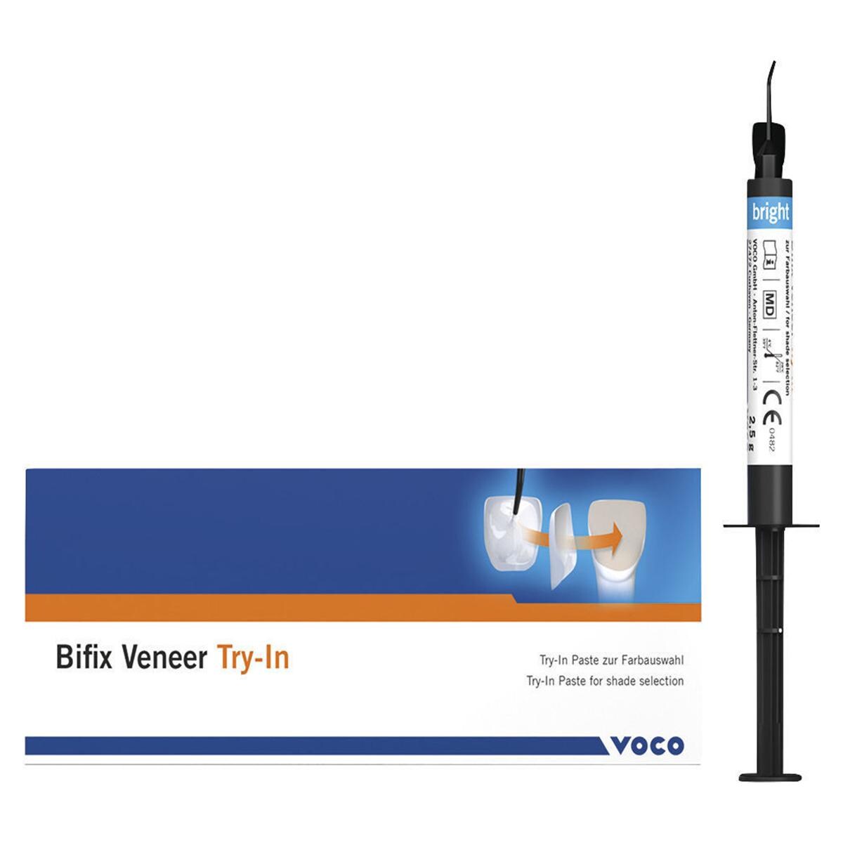 Bifix Veneer Try-In - Bright, seringue 2,5 g