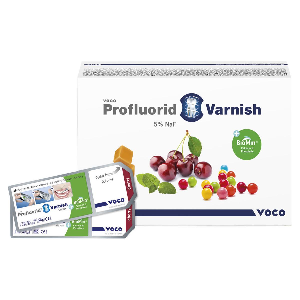 Profluorid Varnish + BioMin, SingleDose - Cherry, 50x 0,4 ml