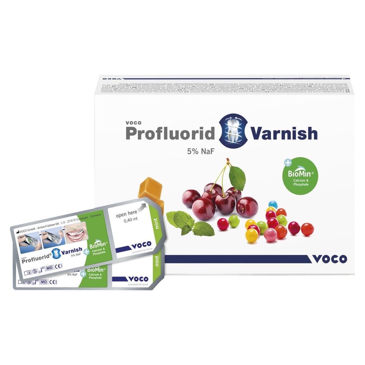Profluorid Varnish + BioMin, SingleDose - Menthe 50 x 0,4 ml
