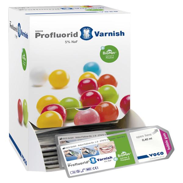 Profluorid Varnish + BioMin, SingleDose - Bubble Gum, 200x 0,4 ml