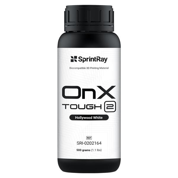 SprintRay OnX Tough 2 - Hollywood White, fles 500 g