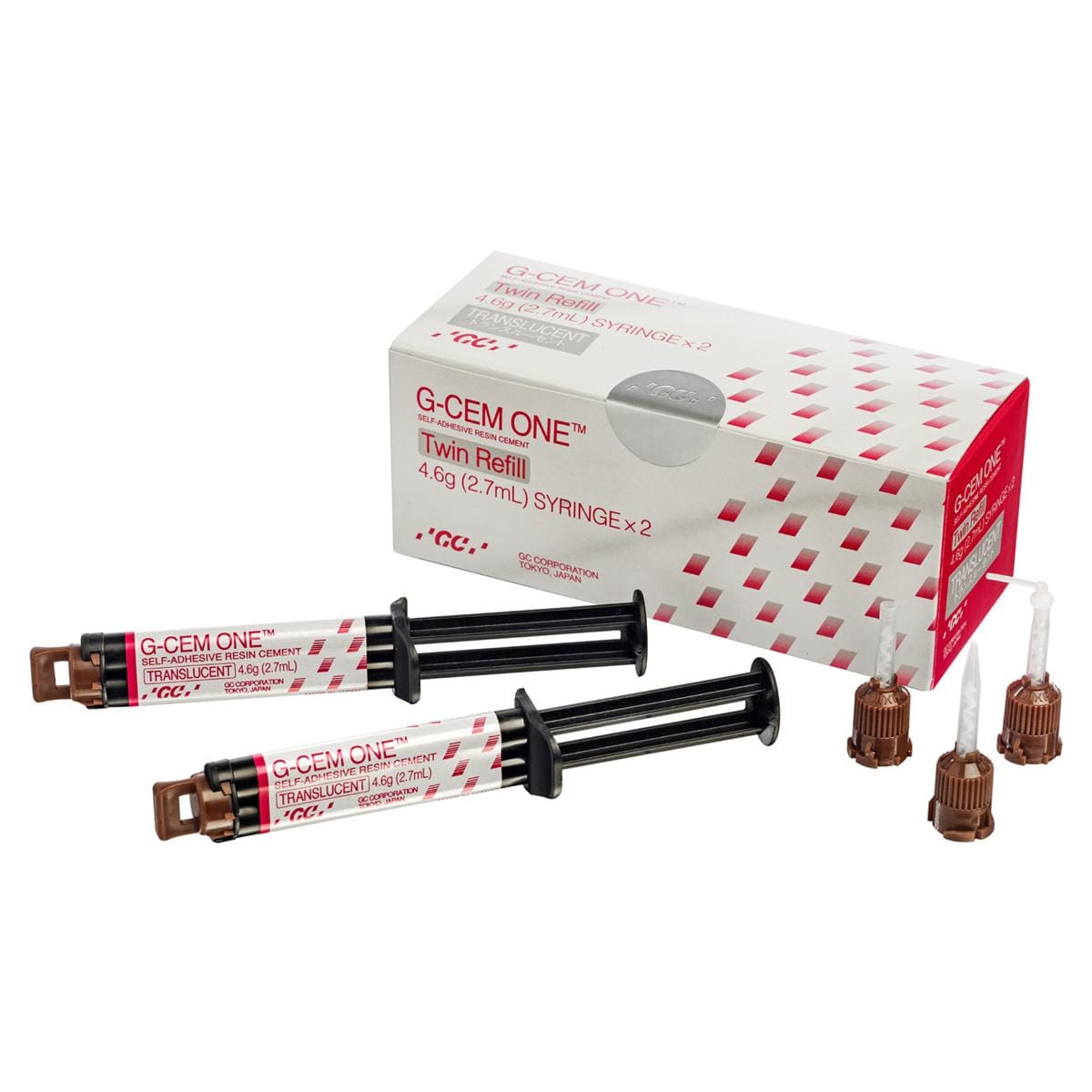 G-CEM One Twin - Recharge - Translucide, 2 x 4,6 g