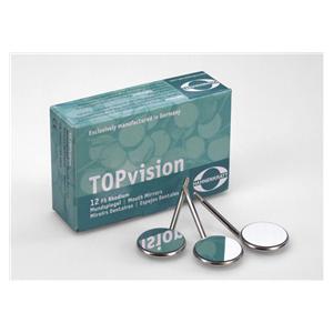 Mondspiegel Front rhodium - Nr. 3,  20 mm, 12 stuks