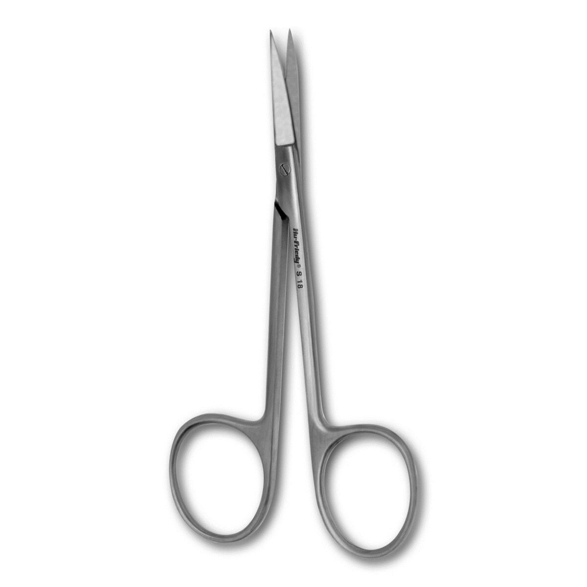 Schaar - S18 Iris klein gebogen 11,5 cm