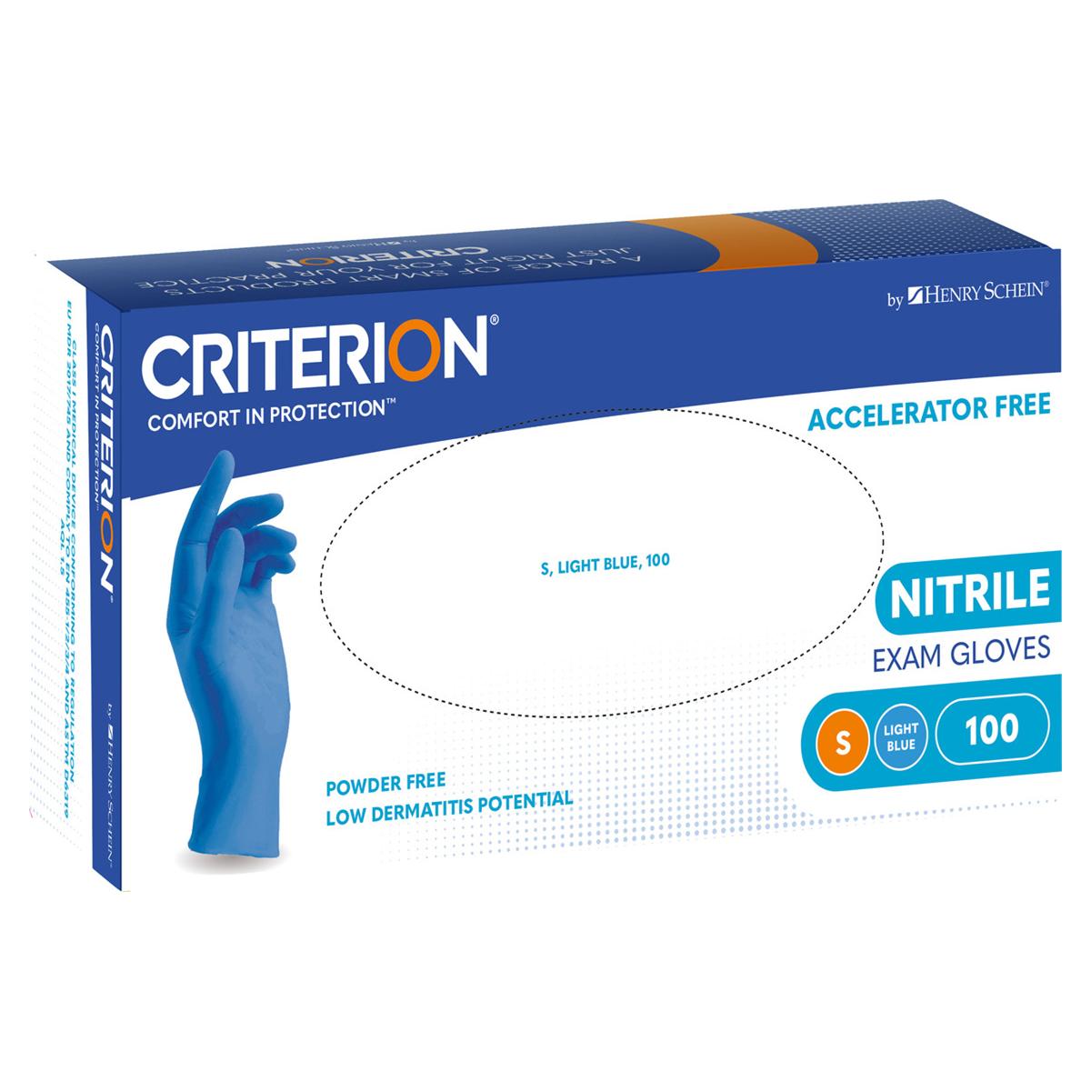 Nitrile Examination Gloves accelerator free - blauw - S, 100 stuks