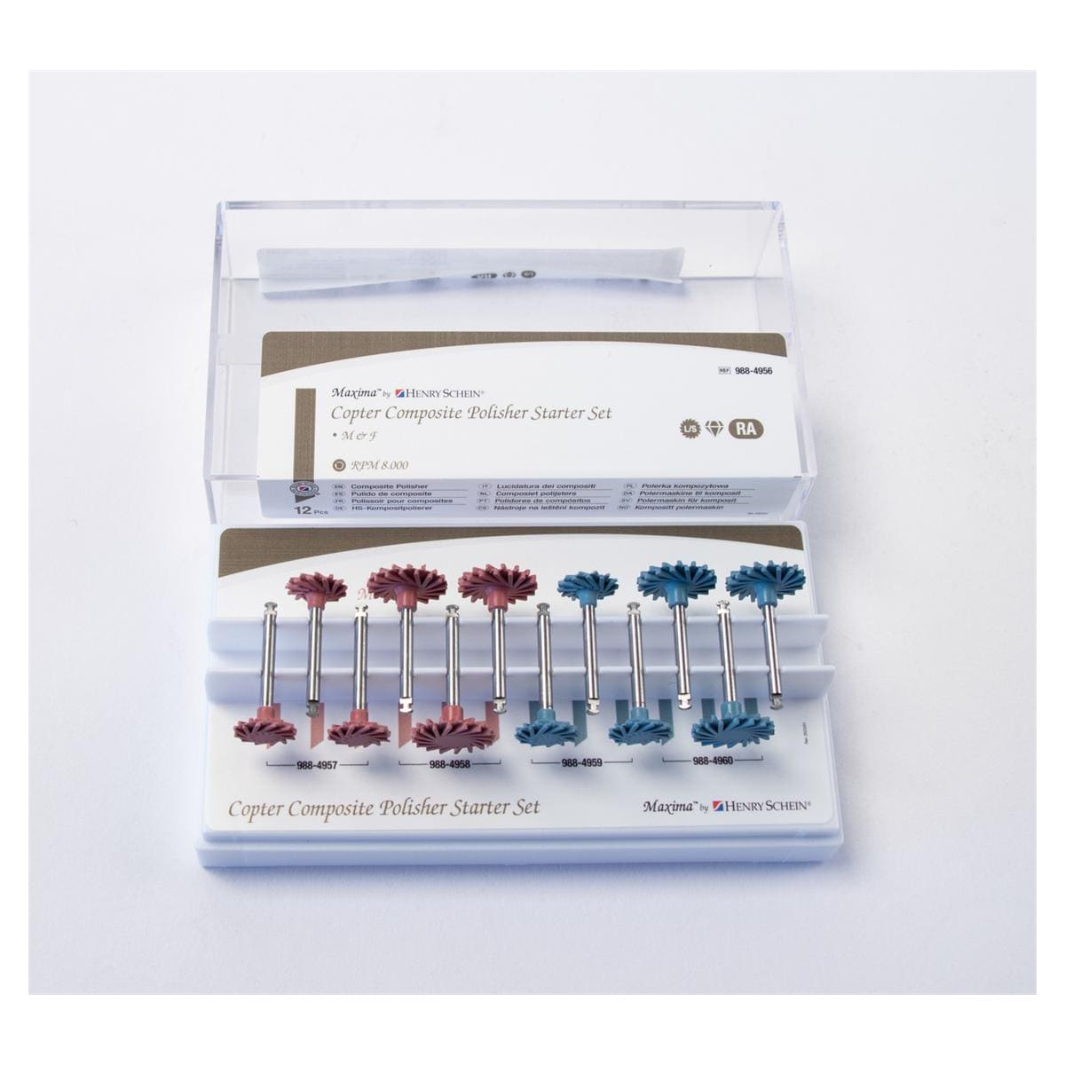 Copter Polishers Composite - Starterset, bevat 3 van elk Small Pre-polish, Small High-polish, Large Pre-polish, Large High-polis