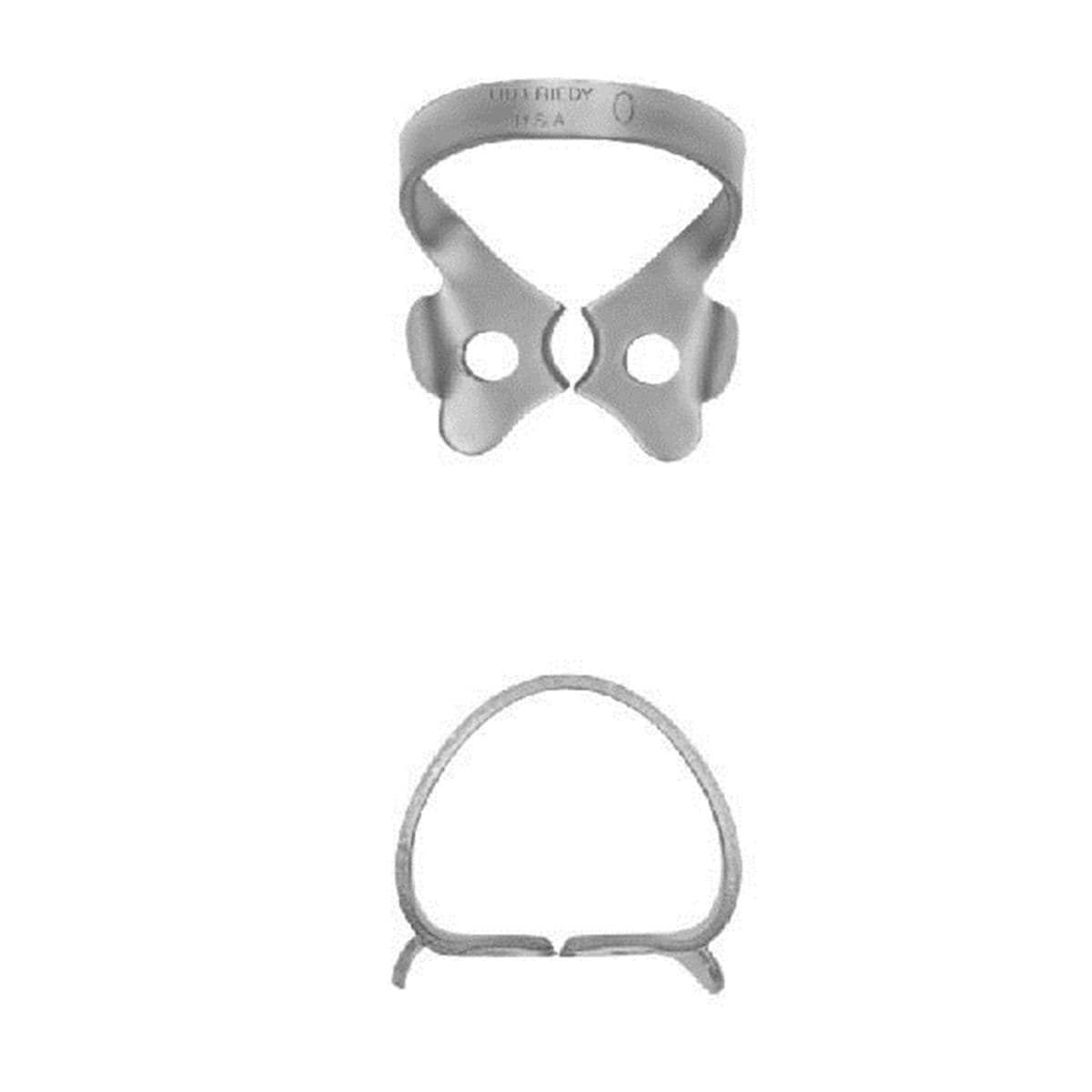 Cofferdamklem - Anterior met vleugels, 0, upper/lower